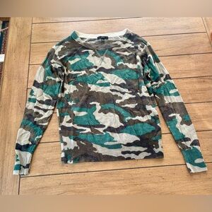 J.Crew Merino Wool Camo Tipi Sweater, Size XS